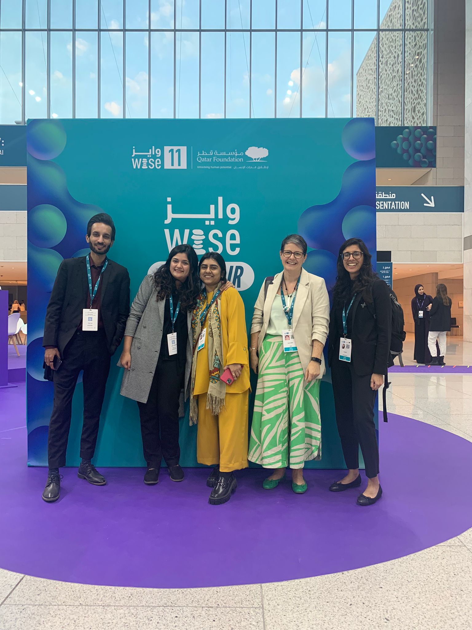 Organisations in GSF’s community, Taleemabad and Dignitas, at the WISE Summit 